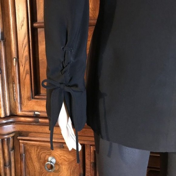 NWOT Kasper Lace-up Sleeve Microfiber Jacket - Picture 9 of 12